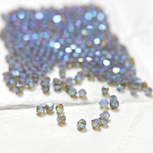 Swarovski Olivine AB Bicone Beads, 3mm 4mm, Jewelry Making