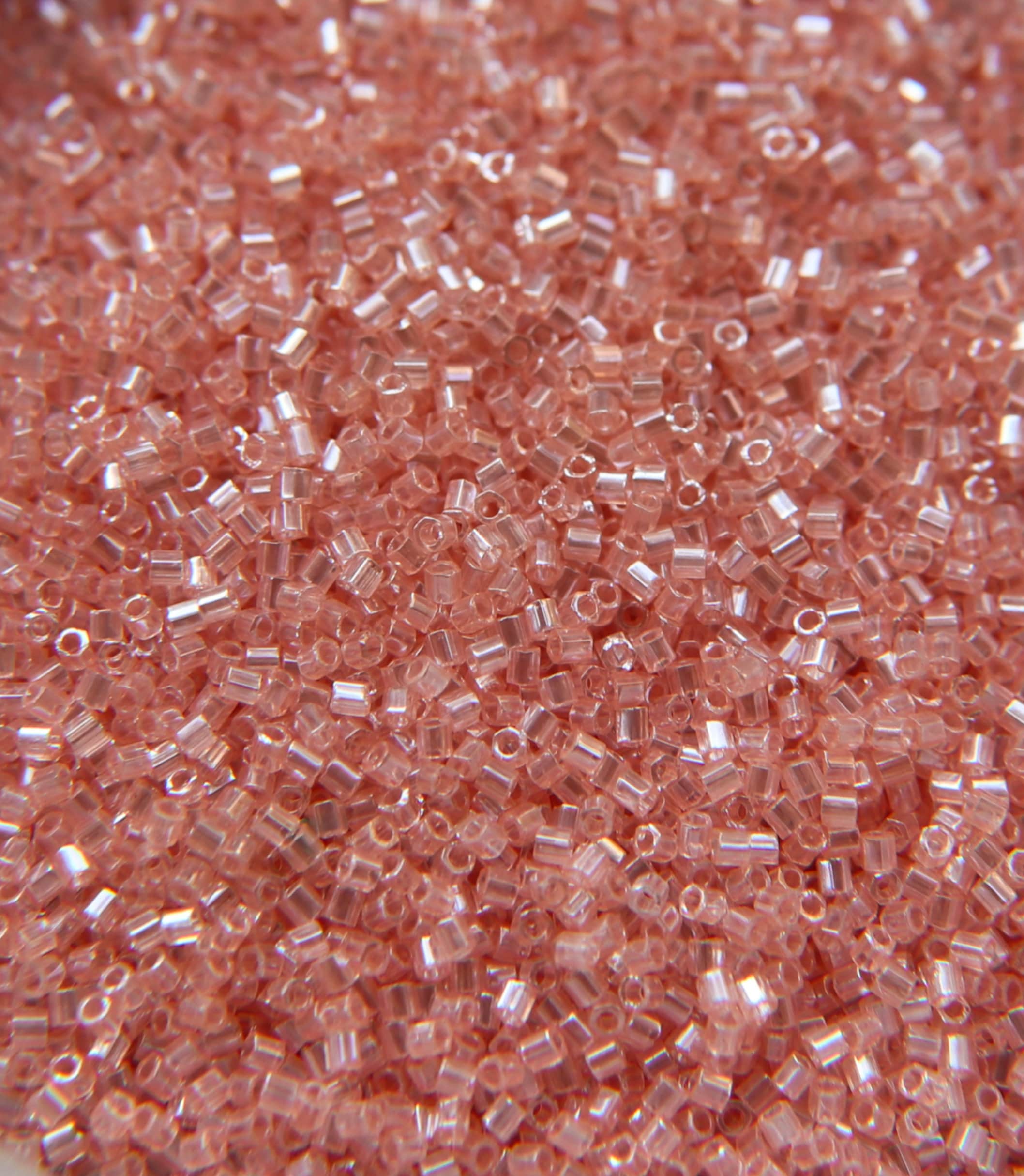 15/0 MIYUKI Hex Light Shell Pink Luster Japanese Beads 10/20