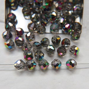 8mm Vintage Swarovski crystal beads, Crystal Vitrail Medium faceted article 5309 6/12/36/72/144 Pieces PREMIUM MATERIALS