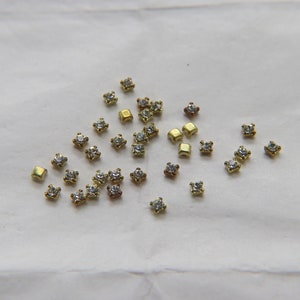 Swarovski 24 PP Vintage Prong Settings in Crystal 36/72/144/432/720 Pieces jewelry supplies, strass embellishments, vintage rare