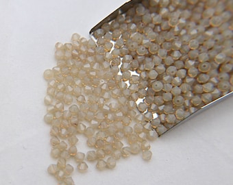 4/5mm Sand Opal Swarovski Bicone Beads 12/36/72/144/432/720 Pieces (287) embroidery materials, rare jewelry findings