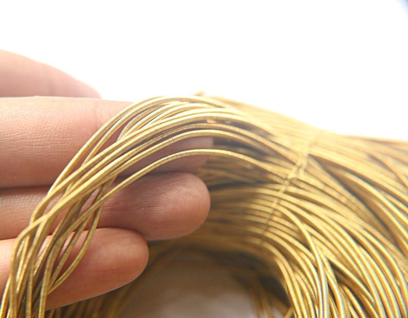 Brass Metallic French Wire jewelry making Bullion Wire Gimp Wire 50100200400 Grams embroidery threads