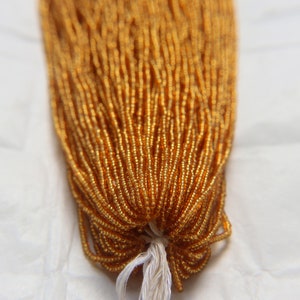 11/0 Czech Seed Bead Transparent Topaz 1/5/25/50/100 Full hanks Preciosa Ornella loose beads, mix beads, embroidery materials, craft supply