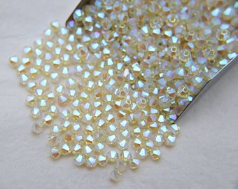 Swarovski (3/4mm) Jonquil AB 2X FC Bicones 36/72/144/432/720