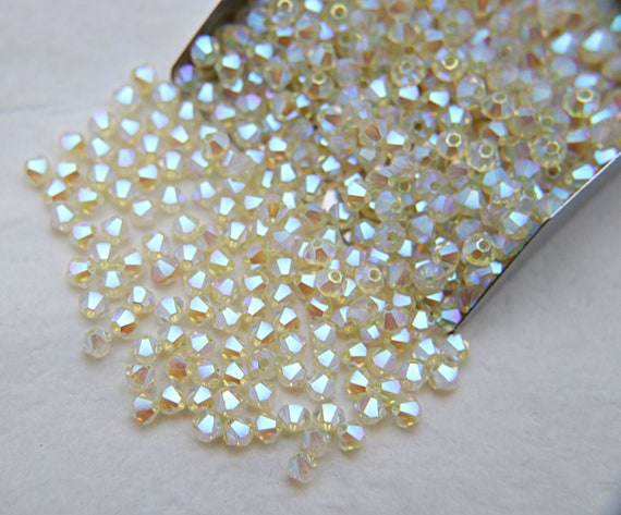 Swarovski Jonquil AB Bicone Beads (3/4mm) 36-720 Pieces