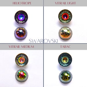 Swarovski Vintage 16/18mm D.S. Swarovski Art. 2042/B (4 Colours) Crystal Stones High Dome Flat Back 1/2/6/12/36 Pieces