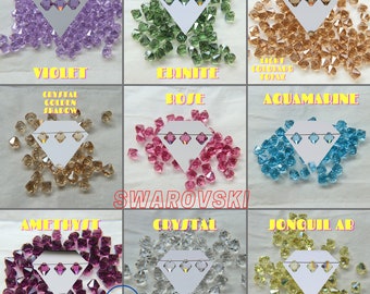 6mm Swarovski Elements 6301 Top Drilled Bicone Pendants 6/12/36/72/144 Pieces, jewelry making, vintage findings, Premium Materials