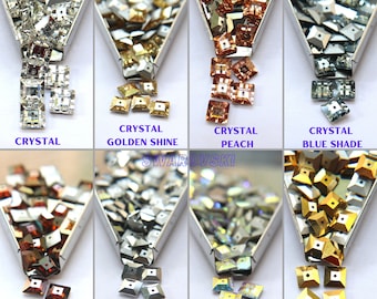 Buy 8mm Swarovski 3400 Square Lochrosen 3400 8 Colors 6/24/72/144  