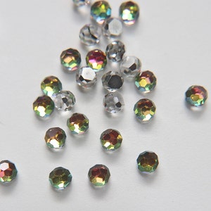 6mm Swarovski 4869 Disco Crystal Vitrail Medium Ball Fancy Stone Vintage Austrian lead crystal rhinestones 6/12/36/72 Pieces