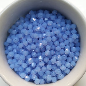 4/5mm Air Blue Opal Swarovski Bicone Beads, Jewelry Making Supplies