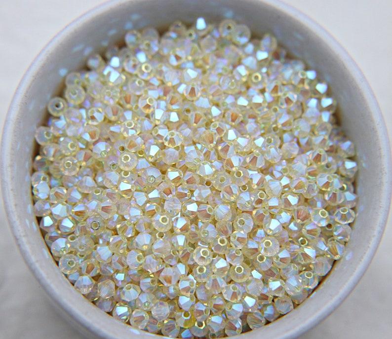 Swarovski Jonquil AB Bicone Beads (3/4mm) 36-720 Pieces image 2