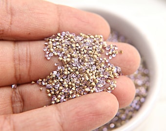 Swarovski 5ss/12pp Crystal Chatons, Violet & Light Peach, 1.8mm