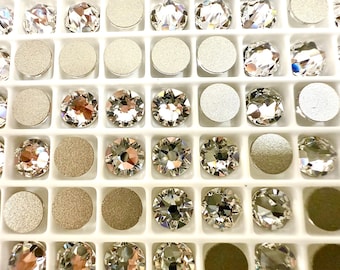 Swarovski 2088 XIRIUS 30ss Flatbacks No-Hotfix Crystal Rhinestones Nail Art 6.3mm Made in Austria