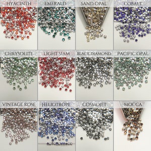 12ss Clear Flatback Swarovski Rose Montees, Montees de rosa montados chapados en plata de 3,25 mm, en colores, cosidos, materiales de bordado, decoración de bodas