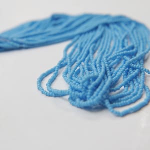 11/0 Czech Seed Bead Turquoise Opaque 1/5/25/50/100 Full hanks Preciosa Ornella loose beads, mix beads, embroidery materials, craft supply