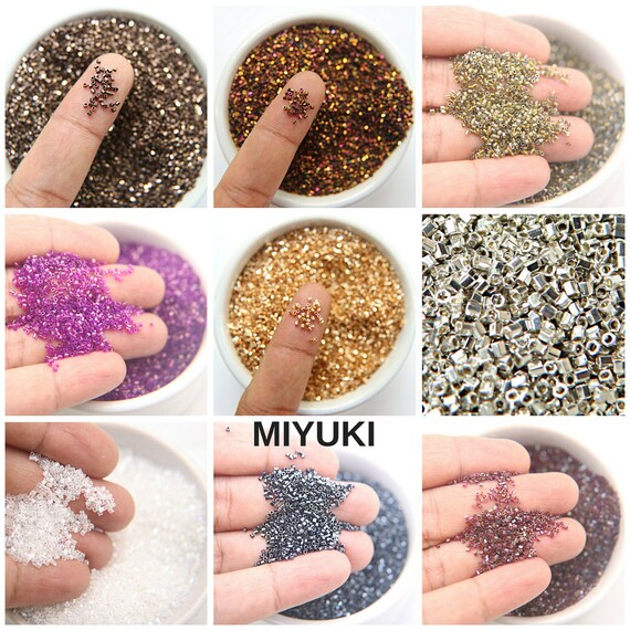 Miyuki Delica Hex Cut Beads: Metallic Dark Bronze Japanese Glass