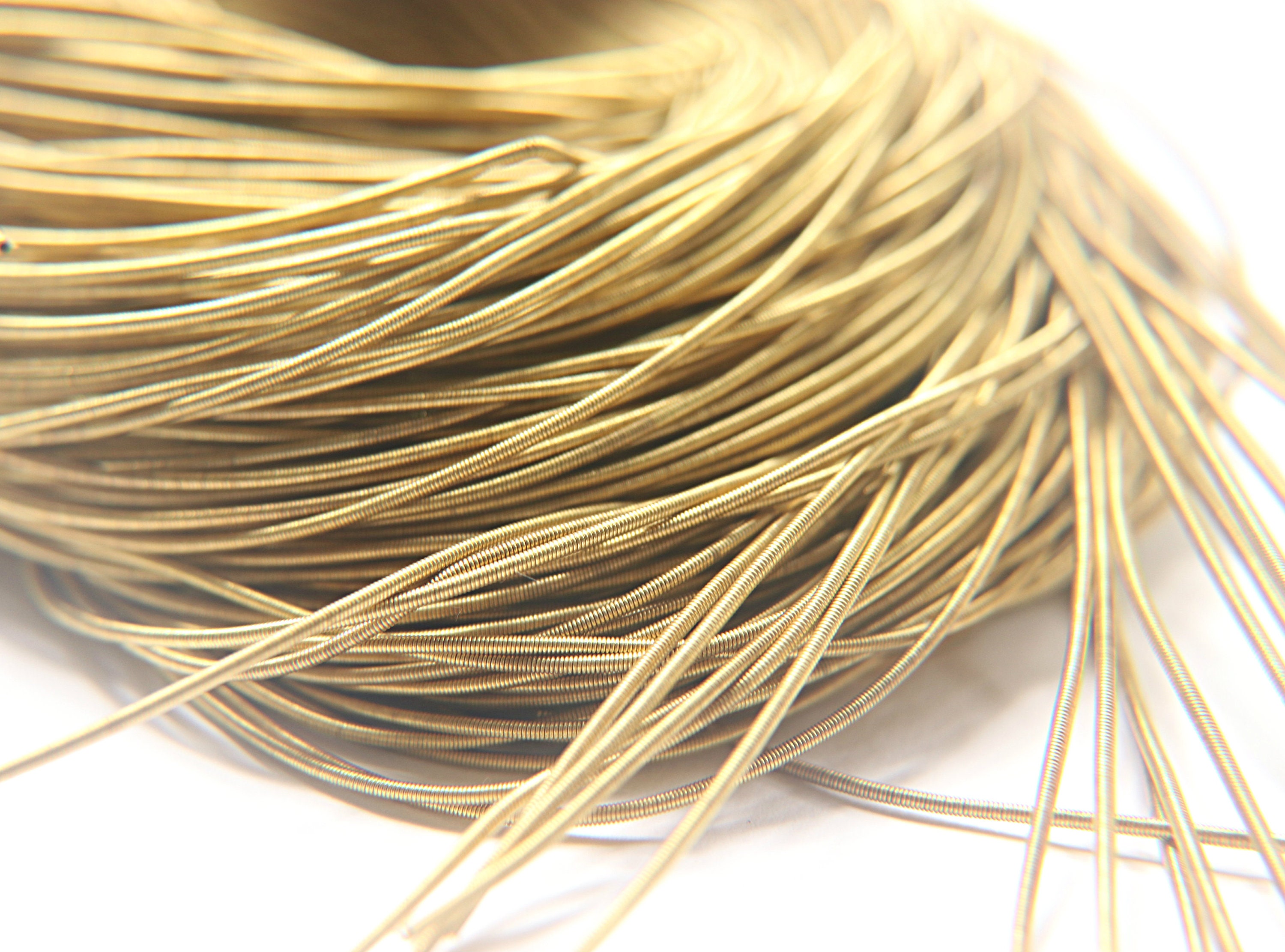 Brass Metallic French Wire Bullion Wire Gimp Wire Etsy Canada