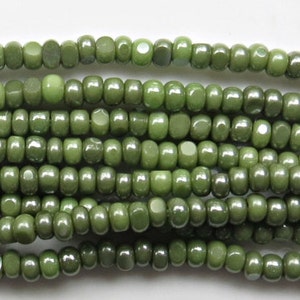 Charlotte true Cut Beads 13/0 Ionized Peridot Opaque 5/10/20/50/250/500 Grams Native Beads Supply