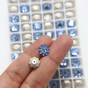 10mm Swarovski Margarita Sew-on Stone (3700) 3 Colors 12/24/72/144 Pieces PREMIUM Materials