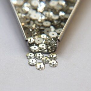 6 MM Swarovski Crystal 3128 or 3112 or 3000 Lochrose Sew-on STONES  embroidery materials wedding decorations