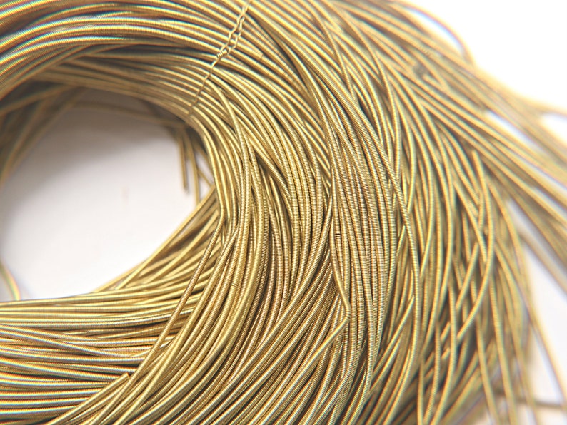 Brass Metallic French Wire jewelry making Bullion Wire Gimp Wire 50100200400 Grams embroidery threads