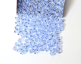 Cuentas bicónicas Swarovski de zafiro claro de 3 mm para la elaboración de joyas