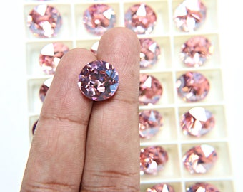 55 Ss Swarovski #1200 Dentelle Vintage Crystal Ab/black