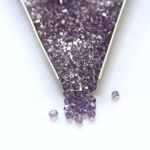 4mm Smoky Mauve Swarovski Bicone loose beads 36/72/144/432/720 Pieces (515) jewelry making, embroidery materials