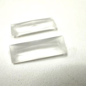 Swarovski 4547 Princess Baguette Fancy Stone 24x8mm Crystal Matt Finish Unfoiled