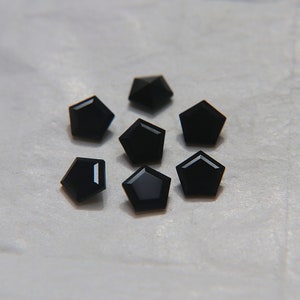 Vintage Swarovski 10 mm Swarovski Hexagon #4730 Jet Premier Crystal Rhinestones 2/6/12/36 Pieces gemstones