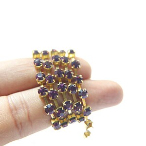 18SS Swarovski Strass Kette in Amethyst (4,2mm) 0,5 / 1/2/5 Meter Braut Zubehör Schmuck machen vintage Ergebnisse Stickerei Materialien