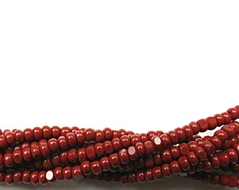 11/0 Charlotte true Cut Beads 2 MM Burnt Rust Opaque 10/20/50/250/500 Grammes (10 grammes 1300 Pièces)