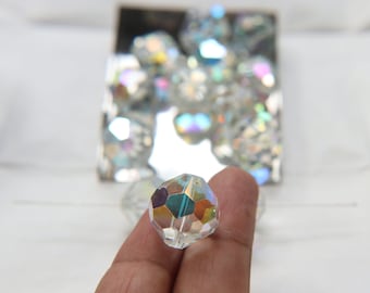 18mm Vintage Swarovski Crystal Beads, Aurore Boreale Article 5309