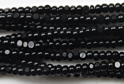Perles De Verre Irisées Noires Montées En Pampilles - Lot De 10 - Pour Création Bijoux