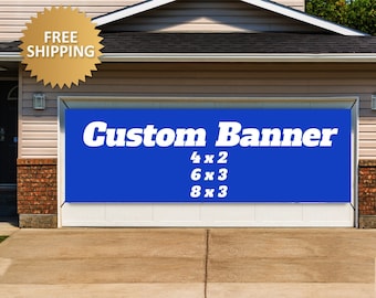 Custom Banner Printed Custom Banner Drive by Birthday banner Custom Personalized Party Banners Graduation Banner 8x3 banner, 8x3 custom