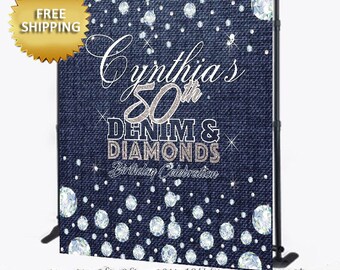 Denim Backdrop Etsy