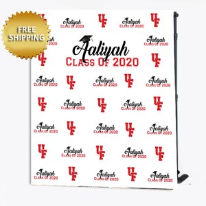 Custom 8X8 Photo Booth backdrop, custom Step and Repeat, Graduation Backdrop, Graduation Step and Repeat, Printable Backdrop, Prom backdrop