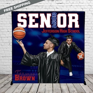 Graduation banner, Graduation step and repeat, class of 2024 step repeat, Photo backdrop, Photo step repeat, Sports backdrop