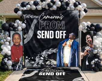 Prom Photo Backdrop Prom Send Off Decoration Package Prom Send Off Backdrop Setup Decor ideas Photo Boards Runner Prom Decal Class of 2026