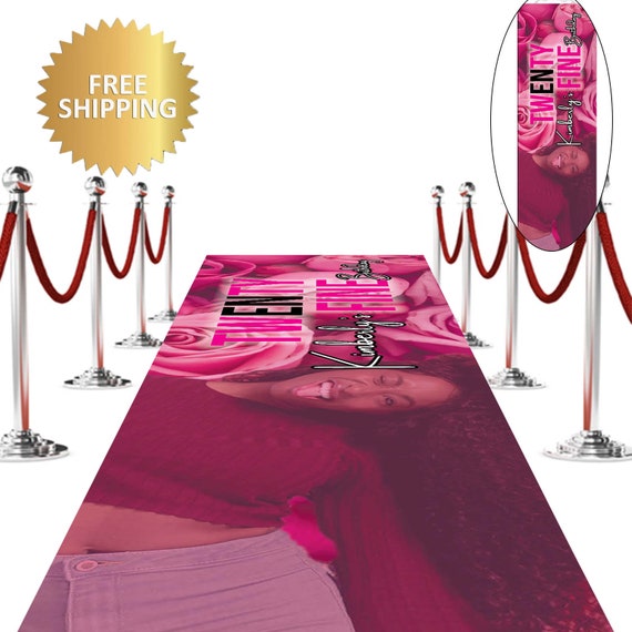Hot Pink Carpet Custom Red Carpet Prom Backdrop 3x20 Floor Etsy