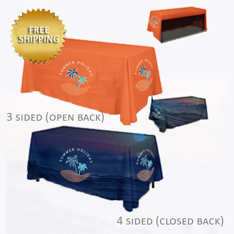 Custom Table Cloth Table Throw Trade Show Table Cloths Etsy