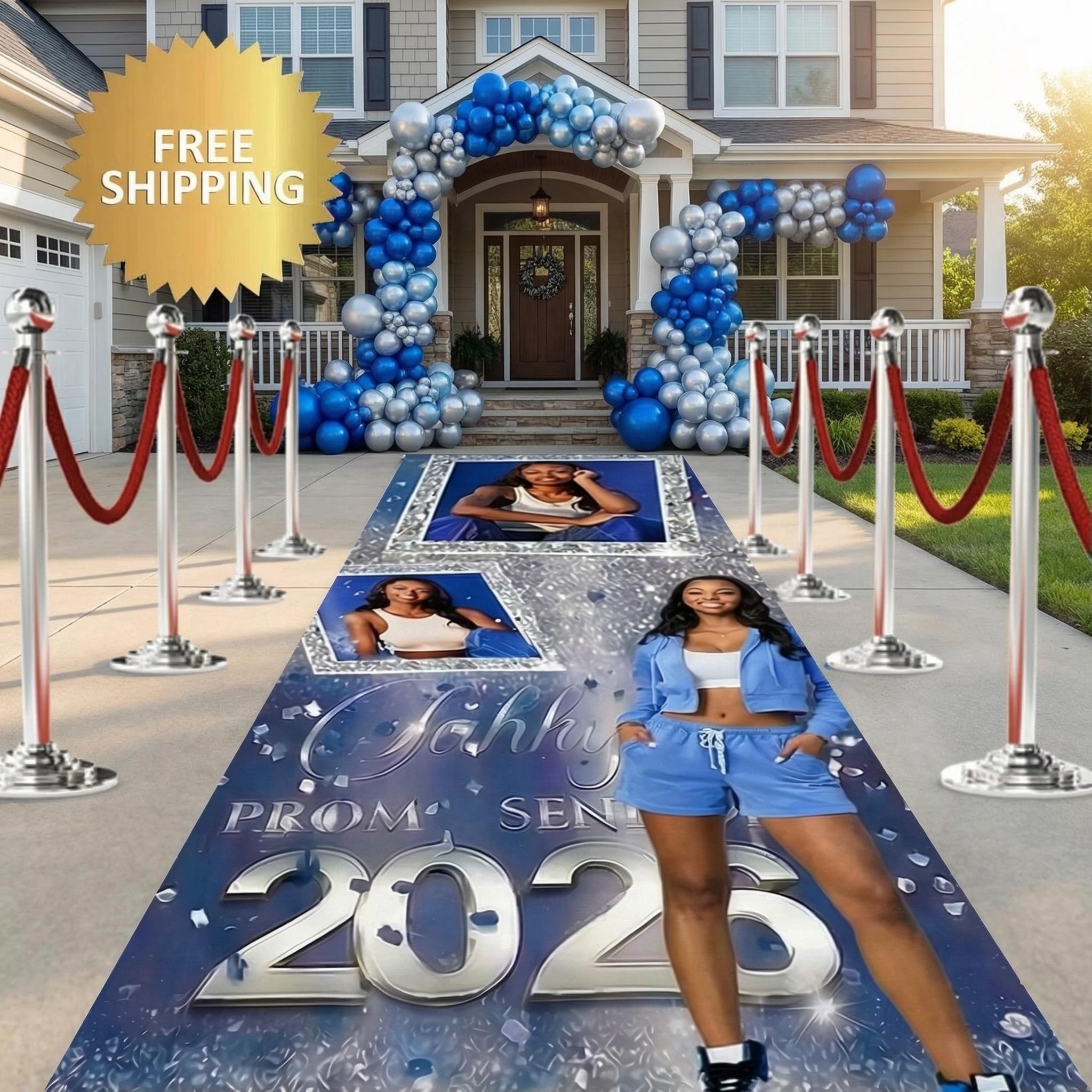Prom Red Carpet Runner Prom Backdrop Aisle Runner Removable Sticker ...
