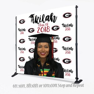 Custom 8X8 Photo Booth backdrop, Graduation Step and Repeat, Graduation Backdrop, Step and Repeat, Printable Backdrop, Prom Backdrop