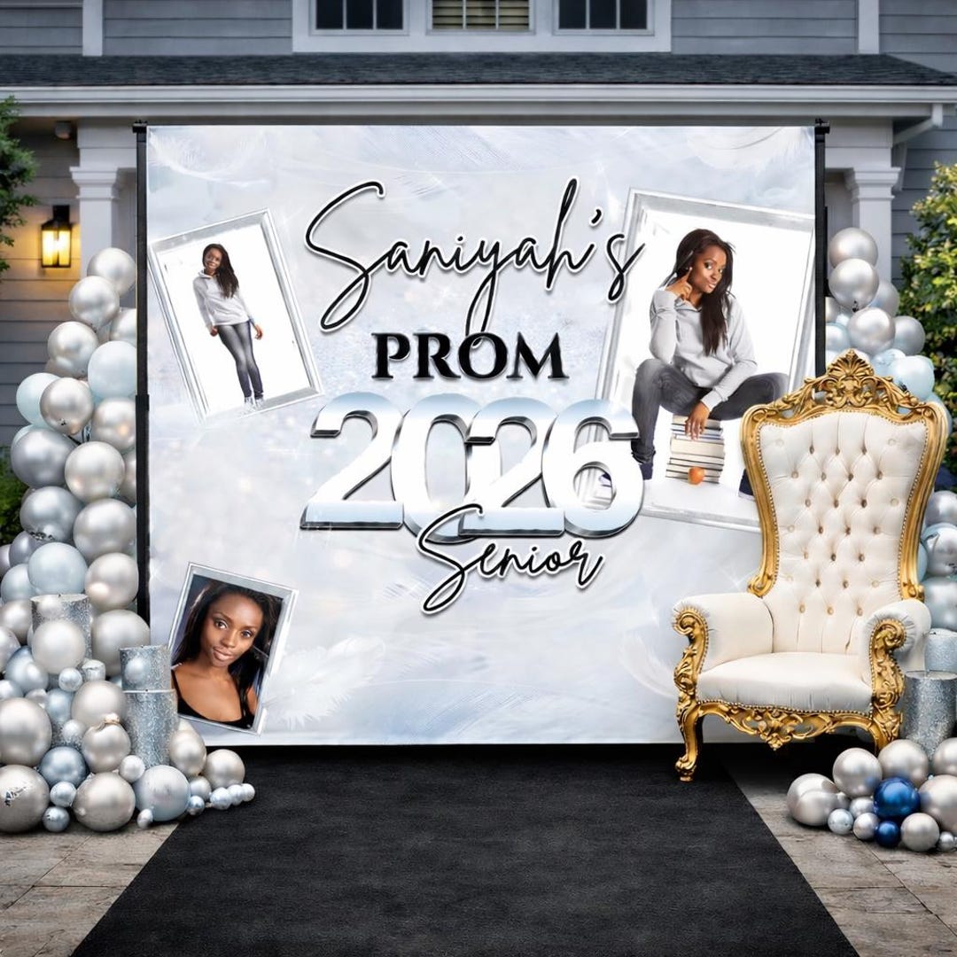 Custom Prom Backdrop, Prom Step and Repeat, 2026 Prom Backdrop, Prom ...