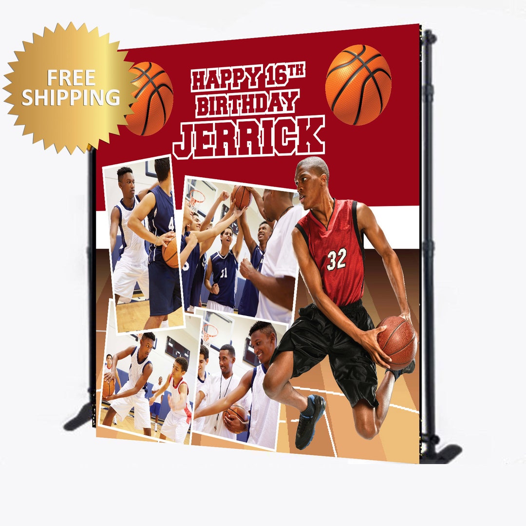 Basketball Backdrop, Basketball Step and Repeat, Sports Backdrop, Sports Step Repeat, Sports