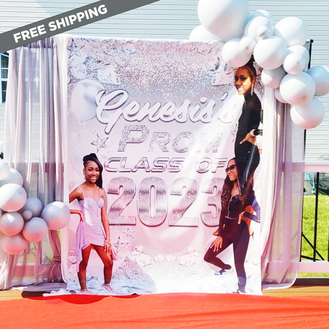 Prom Backdrop Graduation Backdrop Banner Graduation Step and Repeat ...