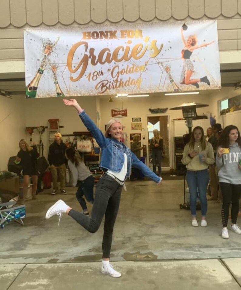 21st Birthday Banner Birthday Photo Banner Birthday Garage Banner Birthday Party Banners Birthday Garage Banner Birthday Photo banner image 2