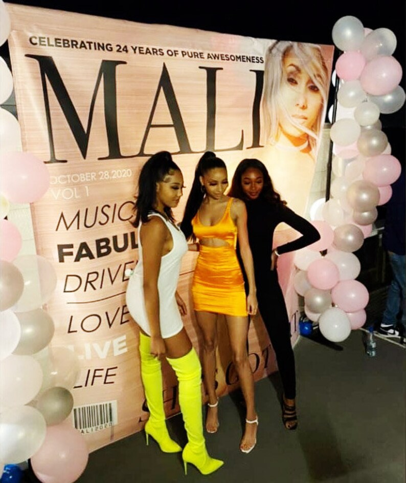 Custom 8x8 FEET Photo Booth Step and Repeat Birthday Etsy