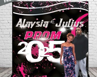 Custom Prom Send Off Party Backdrop, Prom Step and Repeat, Custom Prom Step and Repeat, Champagne Party Step and Repeat, Custom Printed Sign
