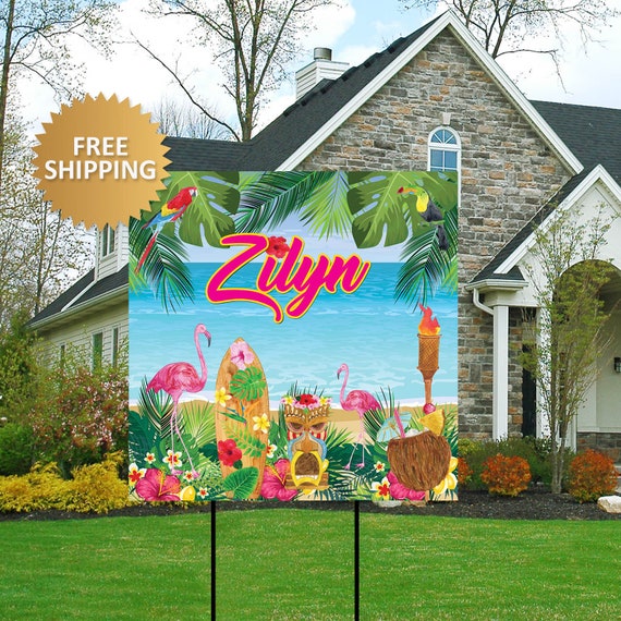 Luau Yard Sign Birthday Yard Sign Honk Birthday Yard Sign - Etsy